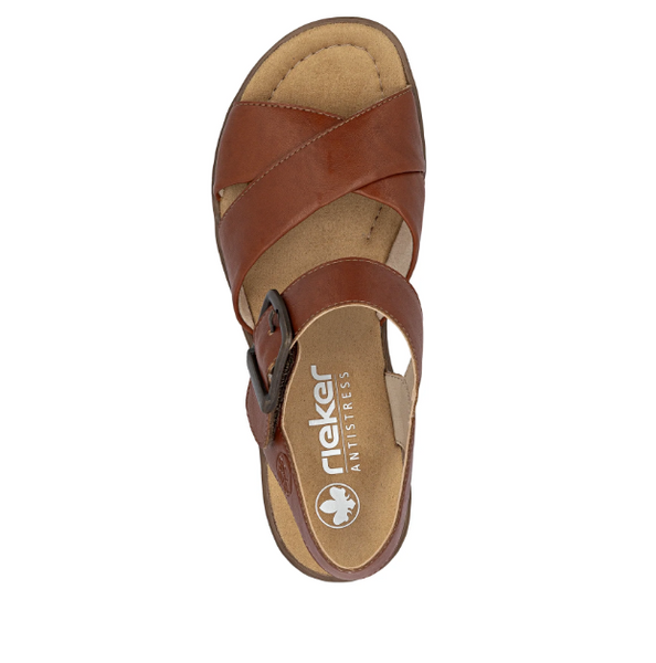 Rieker Sandal | 63795-22 Edina Brandy