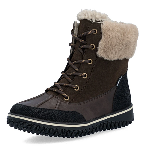 Rieker | Water Resistant Ankle Boot | Z4203-25 | Brown