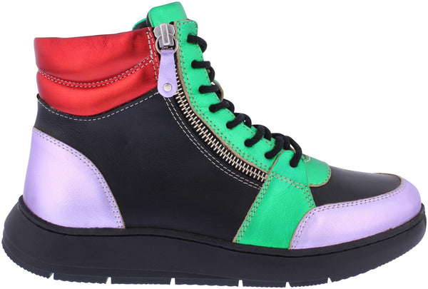 Adesso | Tawny Volcanic Bloom Boot | Black Multi Metallic