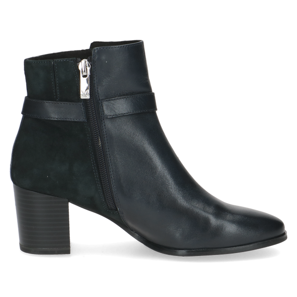 Caprice | 25302 Leather Heeled Ankle Boot | Ocean Comb