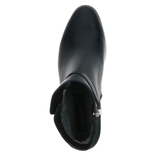 Caprice | 25302 Leather Heeled Ankle Boot | Ocean Comb