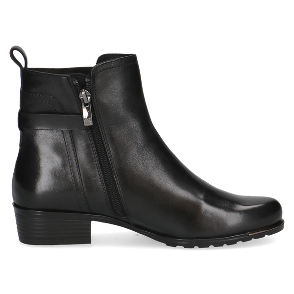 Caprice | 25403 Smart Leather Ankle Boot | Black