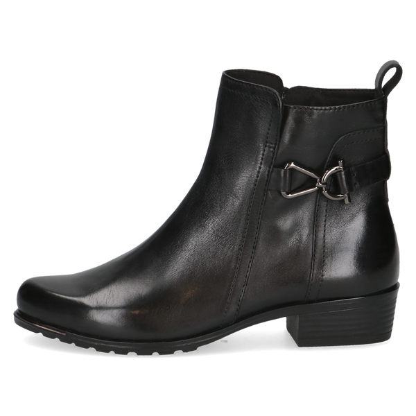 Caprice | 25403 Smart Leather Ankle Boot | Black