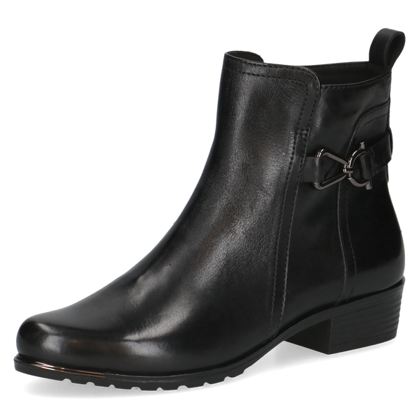 Caprice | 25403 Smart Leather Ankle Boot | Black