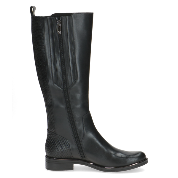 Caprice | 25515 Long Leather Boot | Black