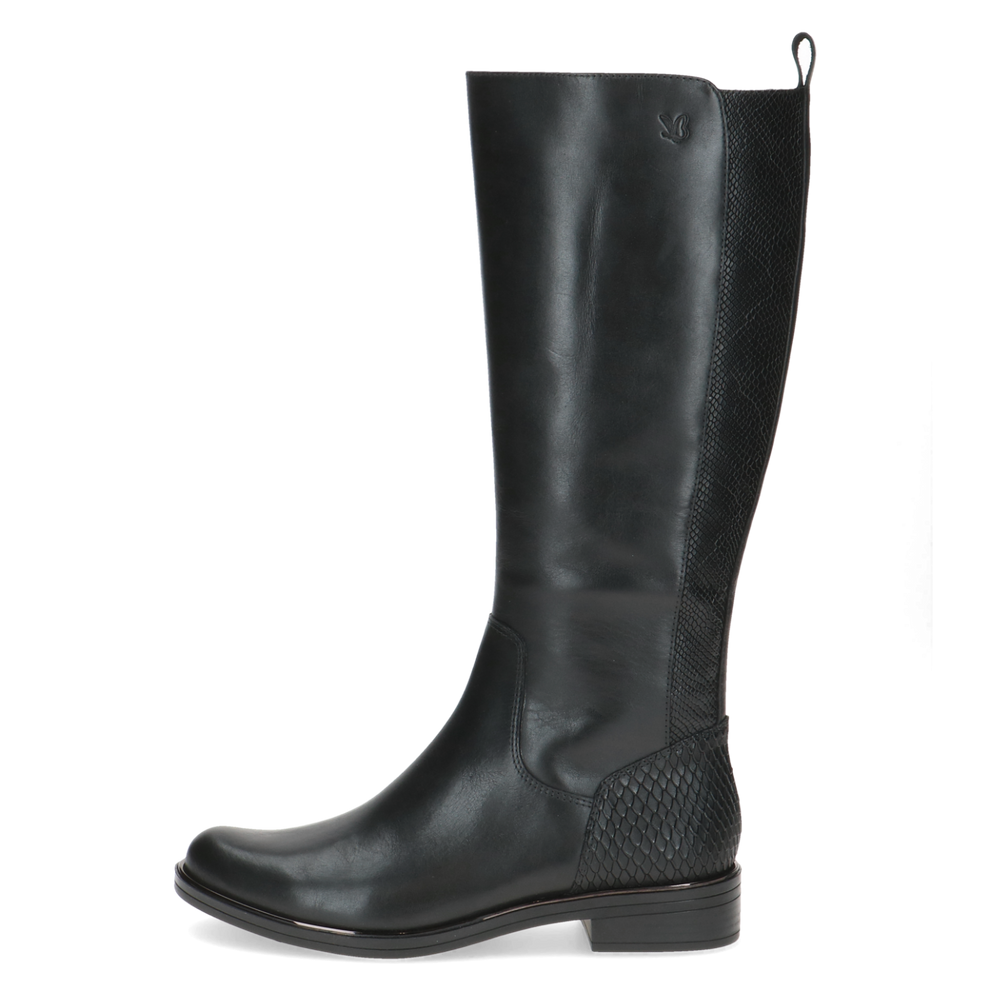 Caprice | 25515 Long Leather Boot | Black – Just Shoes Whitstable