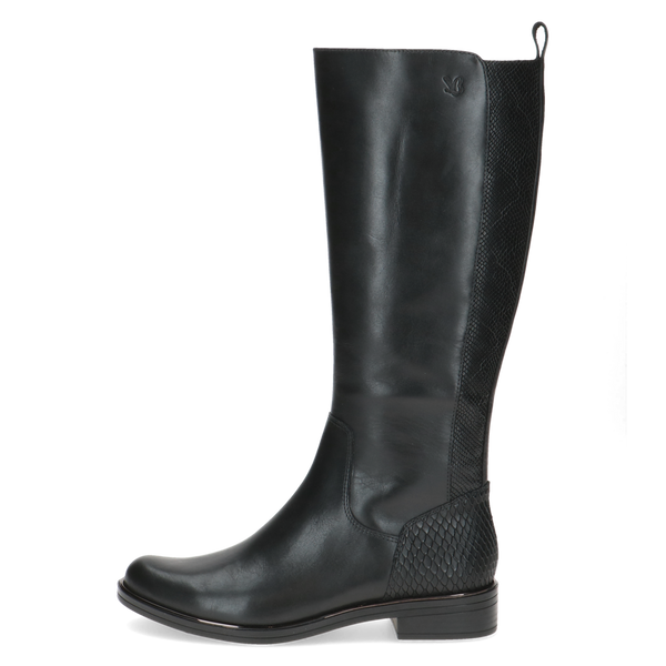Caprice | 25515 Long Leather Boot | Black