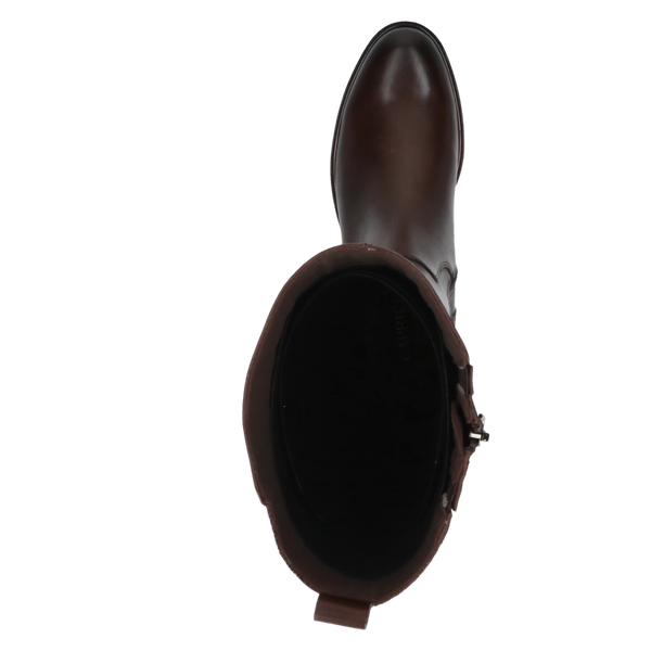 Caprice | 25515 Long Leather Boot | Dark Brown