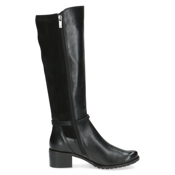 Caprice | 25600 Long Heeled Boot | Black
