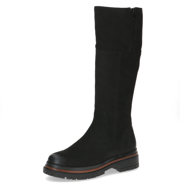 Caprice | 25601 Long Nubuck Boot | Black