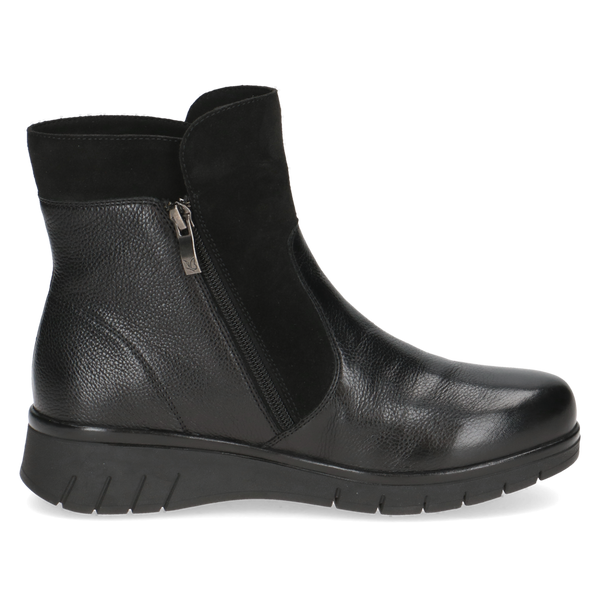 Caprice | 26454 Cosy Wide Fit Blue Grip Ankle Boot | Black