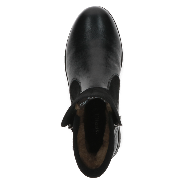 Caprice | 26454 Cosy Wide Fit Blue Grip Ankle Boot | Black