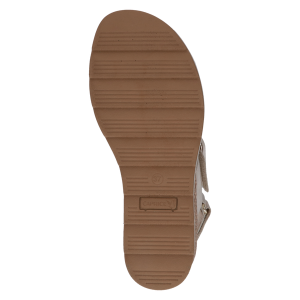 Caprice | Nubuck Wedge Sandal 28753 | Snow (Off White)