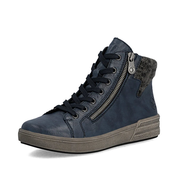 Rieker | Casual Zip Ankle Boot | X0709-14 | Navy