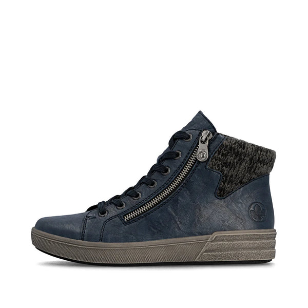 Rieker | Casual Zip Ankle Boot | X0709-14 | Navy