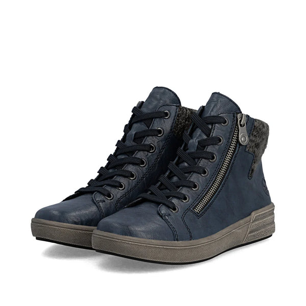 Rieker | Casual Zip Ankle Boot | X0709-14 | Navy