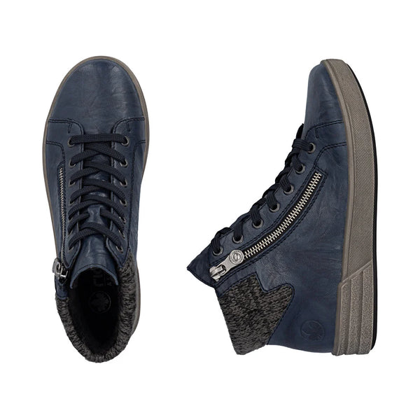Rieker | Casual Zip Ankle Boot | X0709-14 | Navy