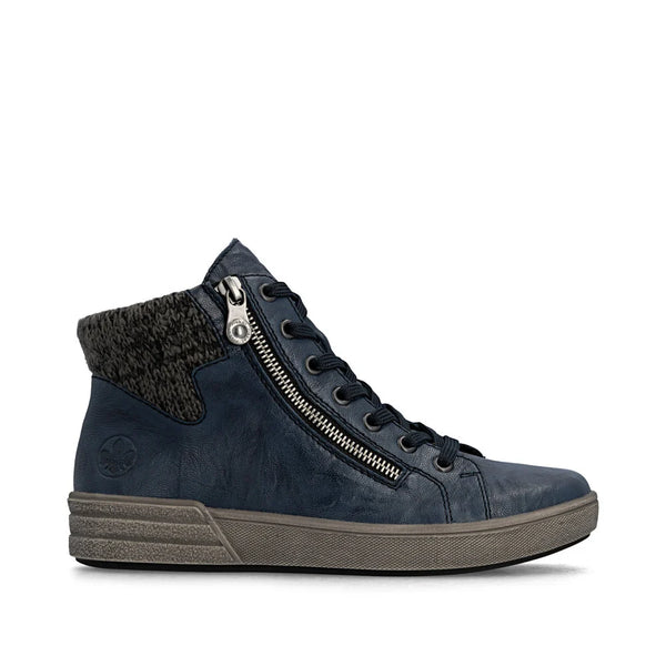 Rieker | Casual Zip Ankle Boot | X0709-14 | Navy