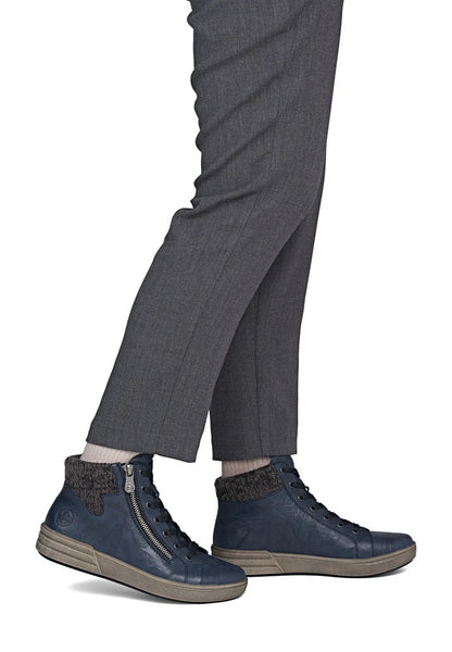 Rieker | Casual Zip Ankle Boot | X0709-14 | Navy