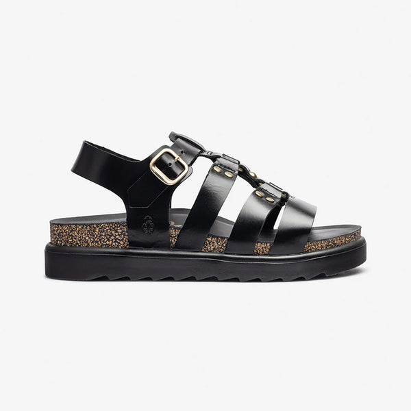 Yokono | Tunez-255 | Chunky Platform Sandal | Black