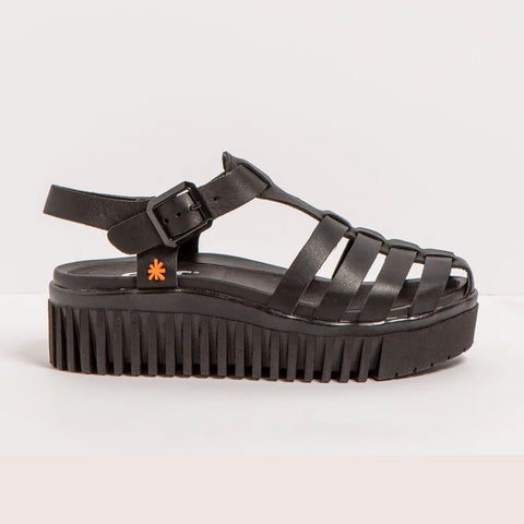 Art | Brighton Closed Toe Sandal 1575 | Black
