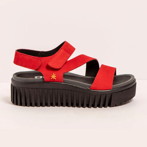 Art | Brighton Sandal 1573 | Nubuck Red