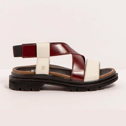 Art | Birmingham Sandal 1553 | Cream/Bordeaux