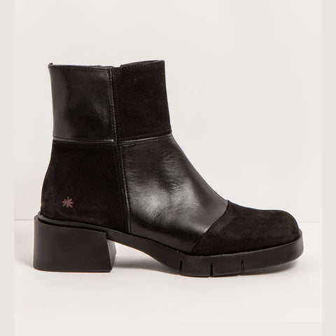 ART | Varsovia 1285 Retro Heeled Ankle Boot | Black Multi