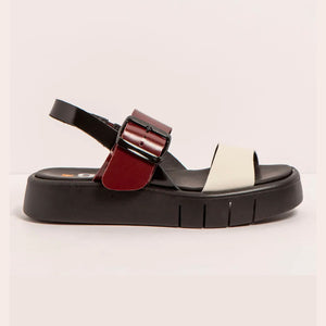 Art | Malaga Sandal 1857 | Bordeaux/Cream