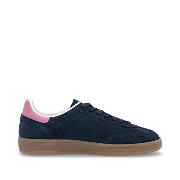 Rieker | W2200-15 Suede Trainer | Navy/Pink