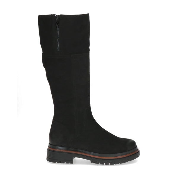 Caprice | 25601 Long Nubuck Boot | Black