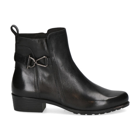 Caprice | 25403 Smart Leather Ankle Boot | Black