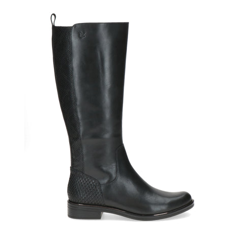 Caprice | 25515 Long Leather Boot | Black