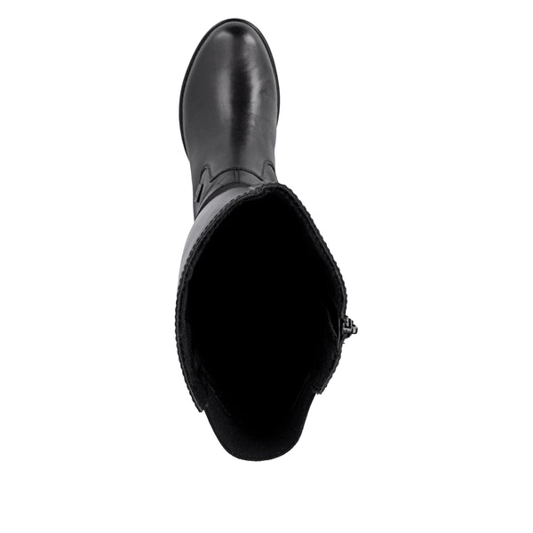 Rieker | Long Leather Boot | Z9566-00 | Black