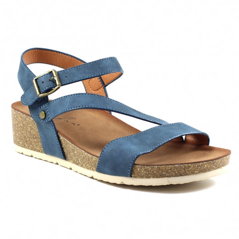 Lunar | Cluster Wedge Sandal | Navy