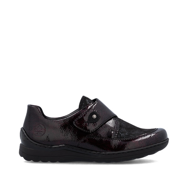 Rieker | 48951-35 Velcro Closure Shoes | Bordeaux
