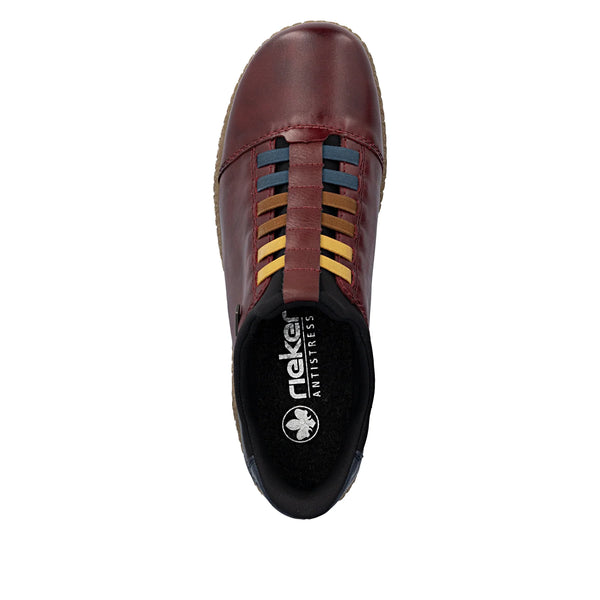 Rieker | L7562-35 Ready2GO Slip On Shoe | Dark Red