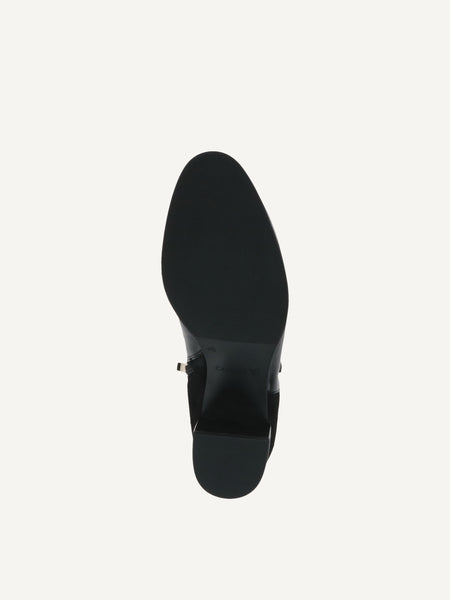 Caprice | 25302 Leather Heeled Ankle Boot | Black