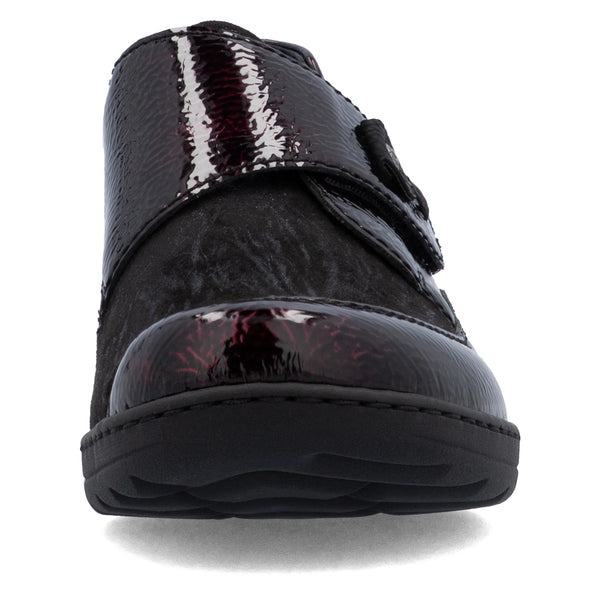 Rieker | 48951-35 Velcro Closure Shoes | Bordeaux