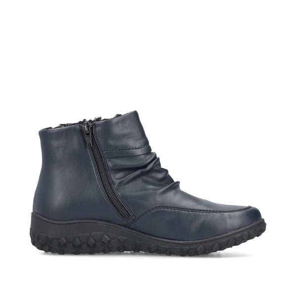Rieker | 59585-14 Wide Fit Soft Ankle Boot | Navy