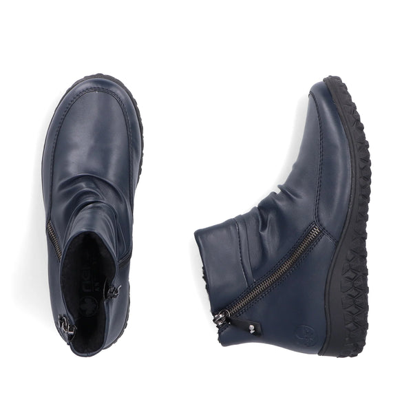 Rieker | 59585-14 Wide Fit Soft Ankle Boot | Navy