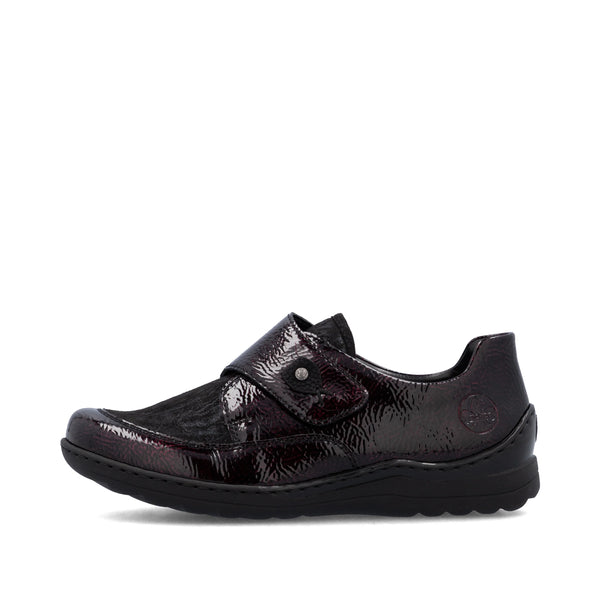 Rieker | 48951-35 Velcro Closure Shoes | Bordeaux