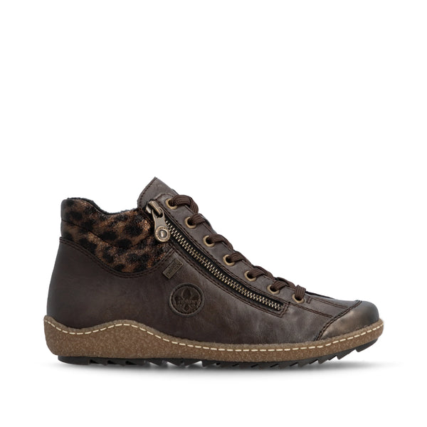 Rieker | Leopard Detail Trainer Boot | L7514-25 | Brown