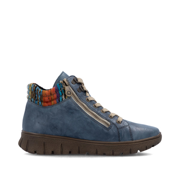 Rieker | N1305-14 Water Repellent Casual Ankle Boot | Blue