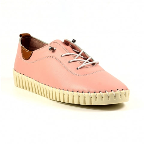 Lunar | Flamborough Leather Shoe | Pale Pink