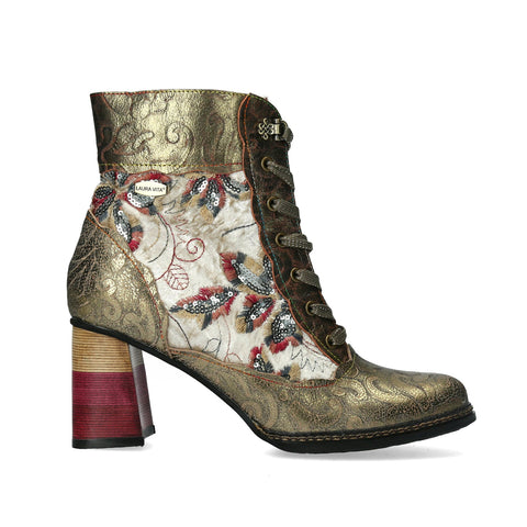 Laura Vita | Idano 06 Heeled Boot | Gold Multi