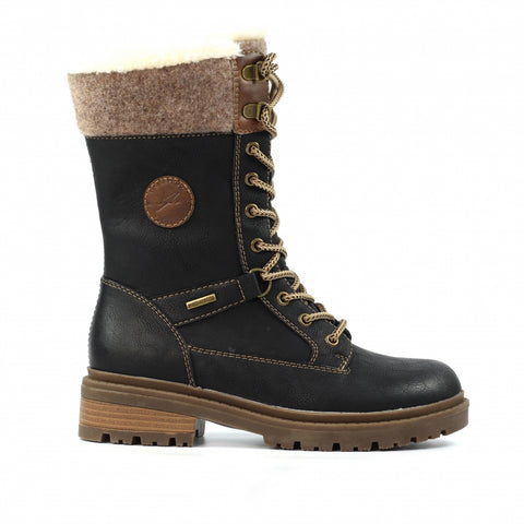 Lunar | Cambridge Ice Grip Waterproof Boot | Black