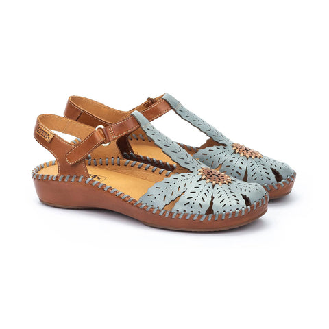 Pikolinos | P.Vallarta 655-0841C1 Closed Toe Sandal | Denim