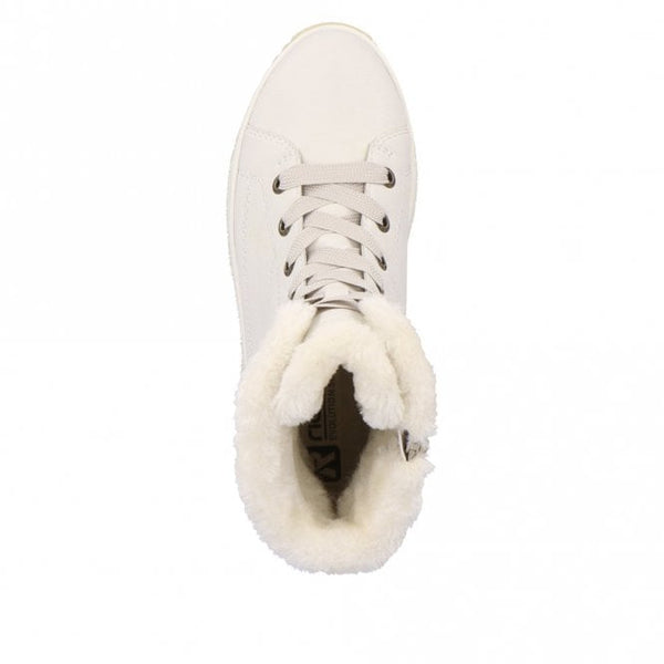 Rieker | Lambs Wool Boot W0963-80 | White
