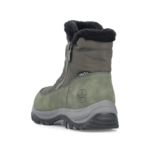 Rieker | Warm Water Resistant Ankle Boot | M9670-54 | Forest Green